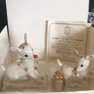 Lenox Rudolph Salt & Pepper Shakers